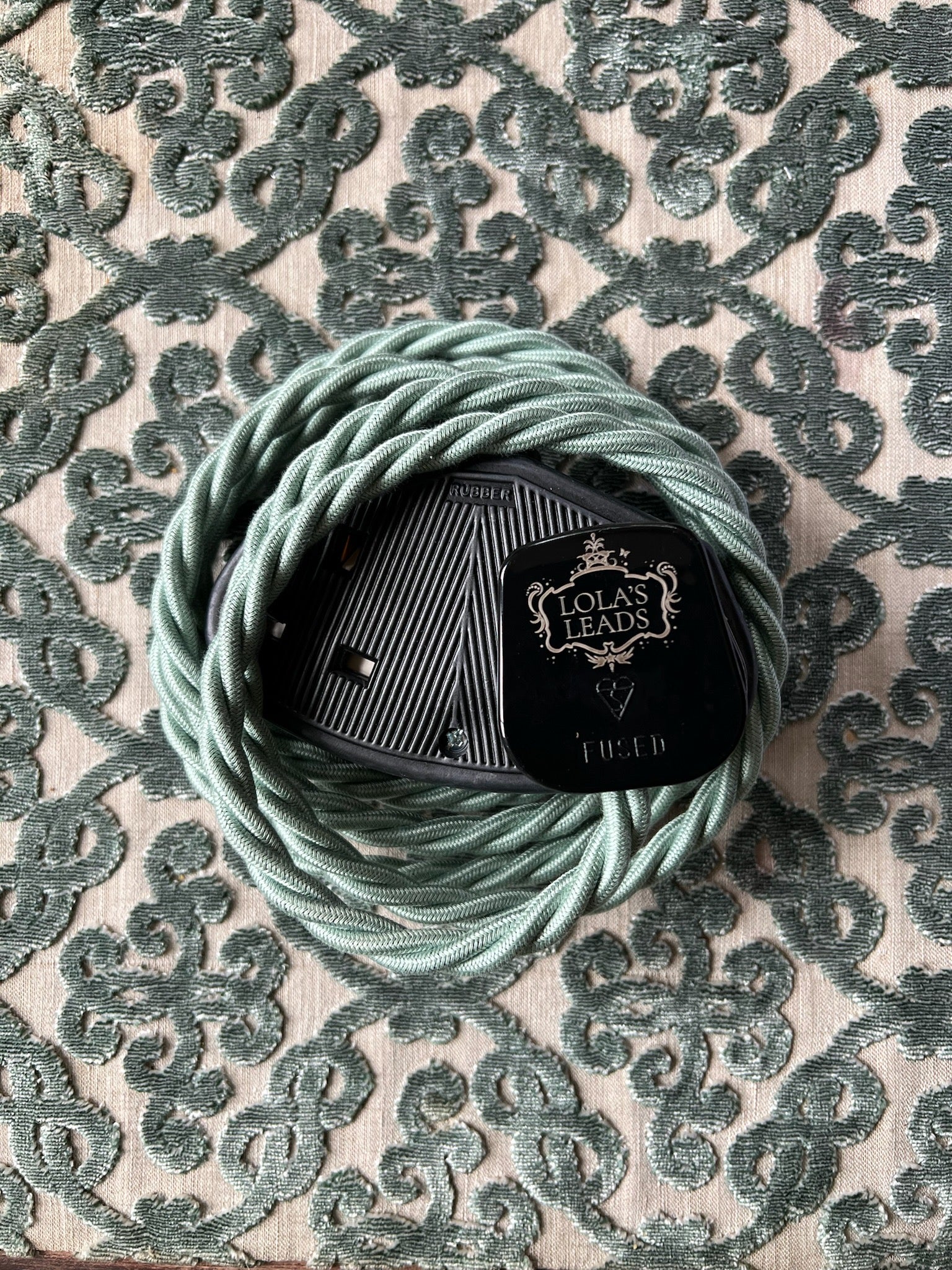 Moon Moth - Lola's Leads Fabric Extension Cable - Image 4