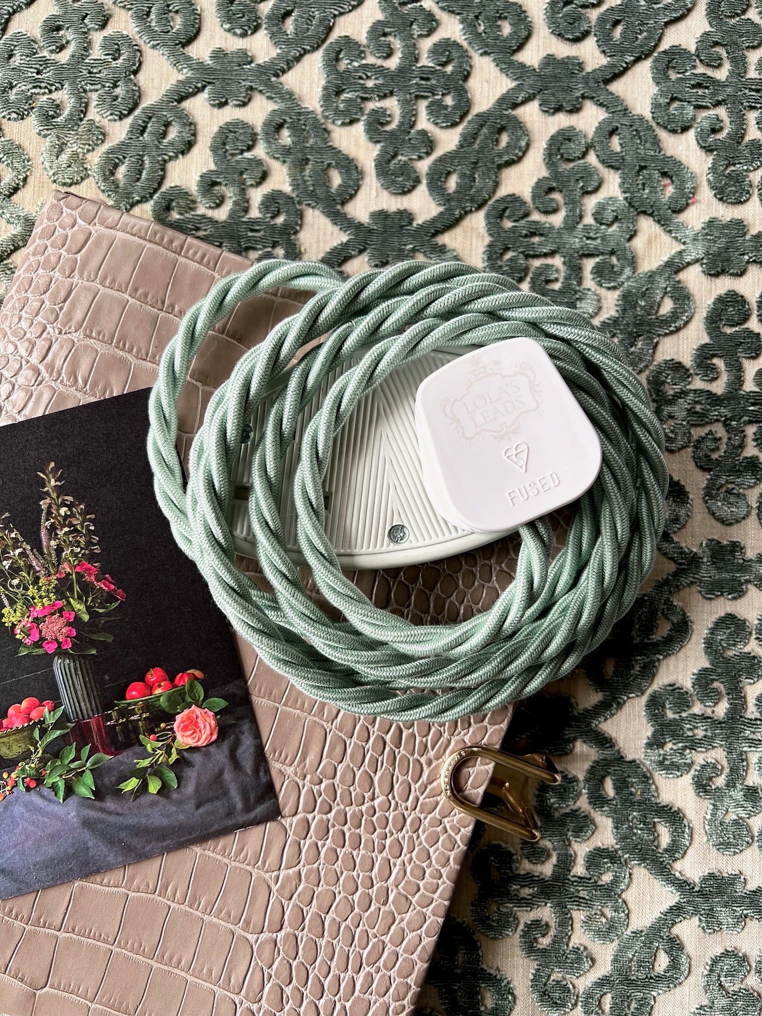Moon Moth - Lola's Leads Fabric Extension Cable - Image 6