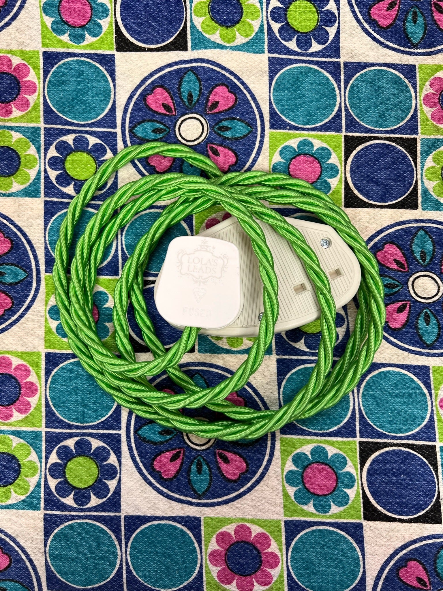 Parakeet - Lola's Leads Fabric Extension Cable - Image 3