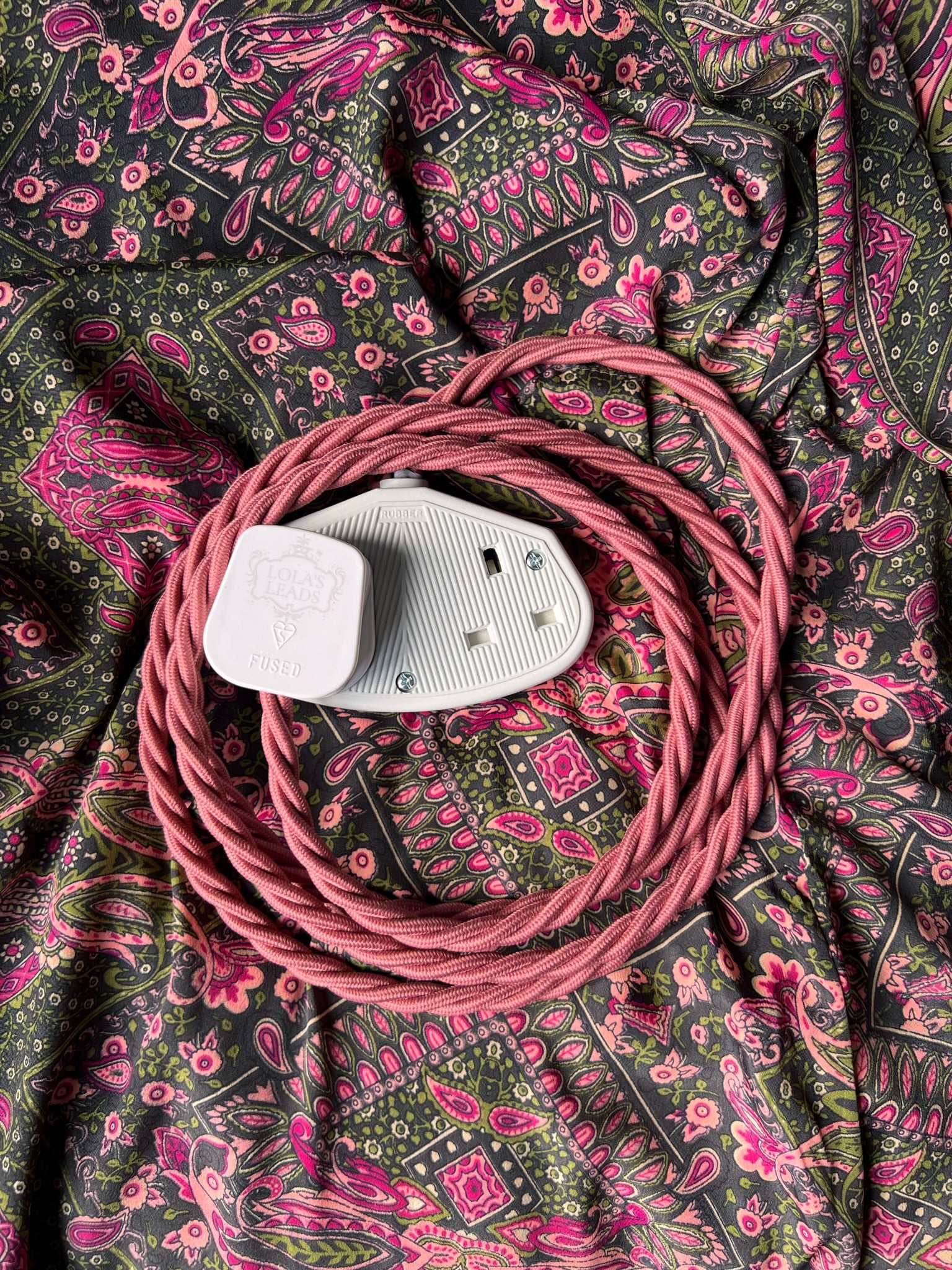 Pompadour - Lola's Leads Fabric Extension Cable - Image 3