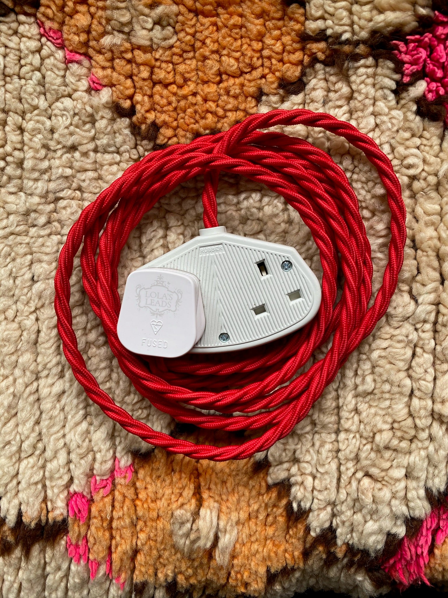 Scarlet - Lola's Leads Fabric Extension Cable - Image 3