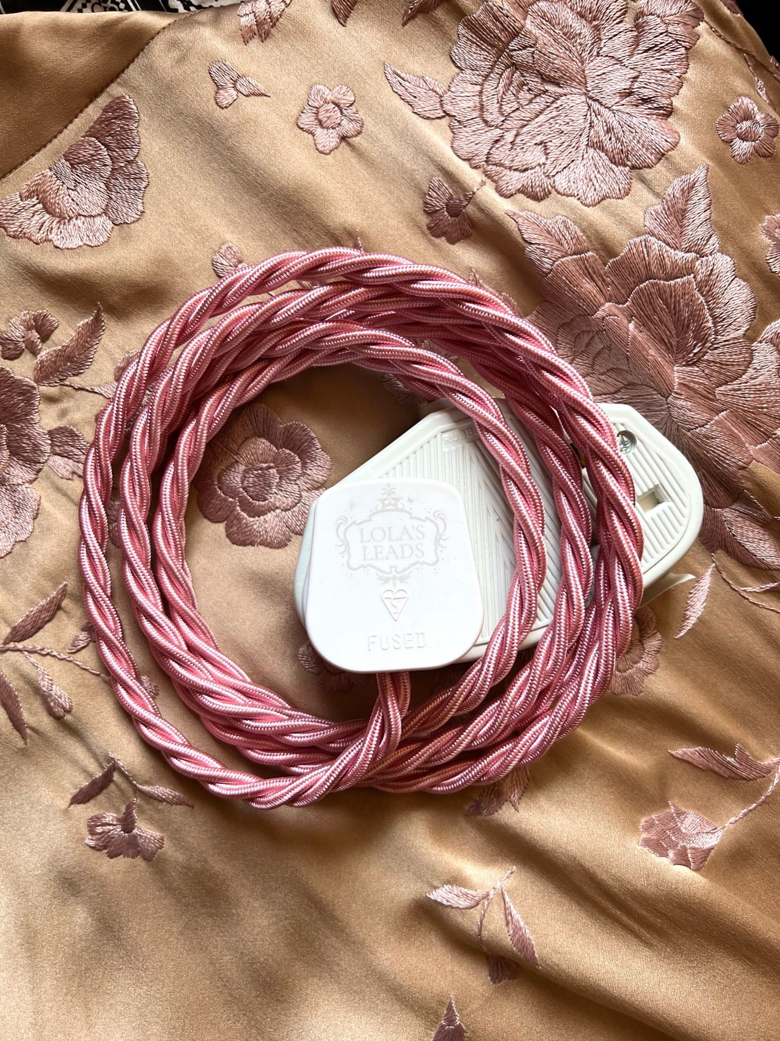 Shrimp - Lola's Leads Fabric Extension Cable - Image 3